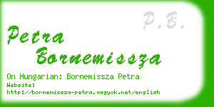 petra bornemissza business card